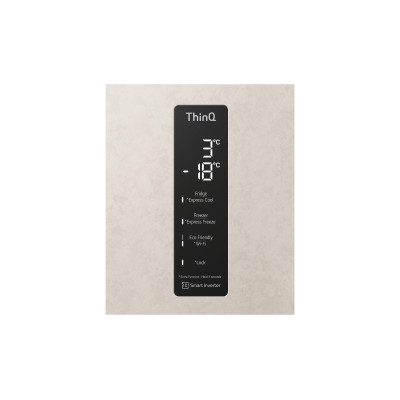 LG Холодильник з нижньою морозильною камерою, 203x60х68, 419л