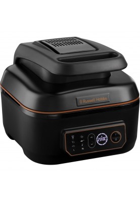 Russell Hobbs Мультипіч SatisFry Air&Grill, 1745Вт, чаша-5.5л, сенсорне керув., алюміній/пластик,чорно-оранжевий