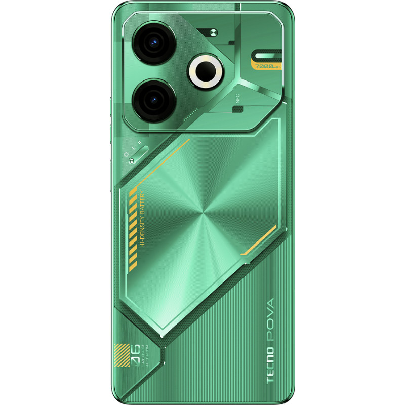 TECNO Смартфон POVA 6 NEO (LI6) 6.78" 8/256ГБ, 2SIM, 7000мА•год, Comet Green