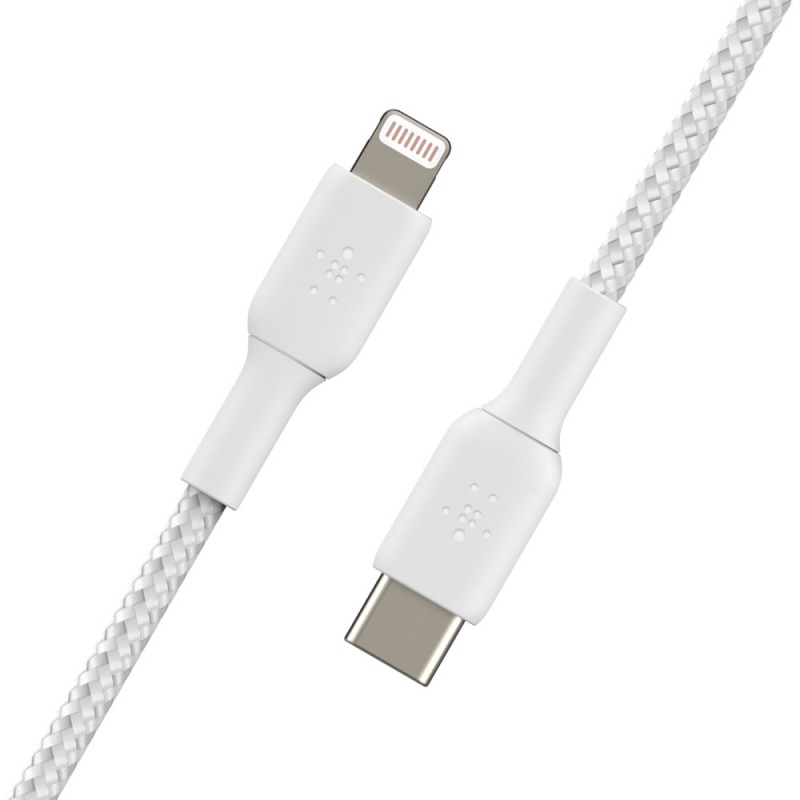 Belkin USB-С - Lightning, BRAIDED[2m, white]