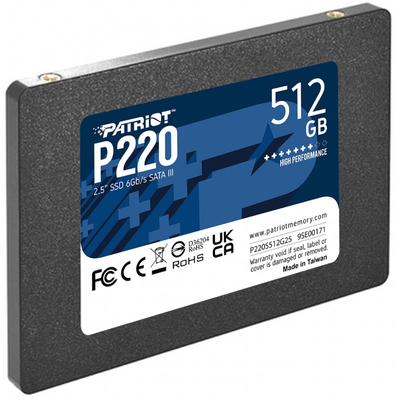 Patriot Накопичувач Patriot 2.5" 512GB SATA P220