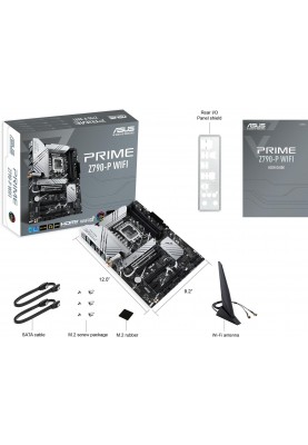 ASUS Материнcька плата PRIME Z790-P WIFI s1700 Z790 4xDDR5 M.2 HDMI DP Wi-Fi BT ATX