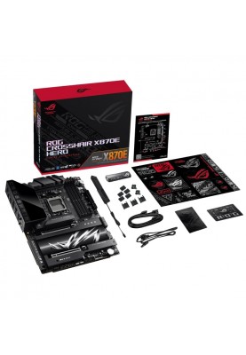 ASUS Материнська плата ROG CROSSHAIR X870E HERO sAM5 X870E 4xDDR5 M.2 HDMI WiFi BT ATX