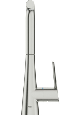 Grohe Змішувач для кухні Scala, довж.виливу - 205мм, поворотний/витяжний, 1важіль, супер сталь