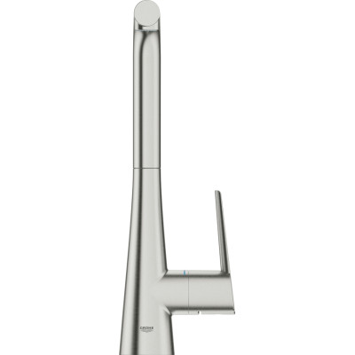 Grohe Змішувач для кухні Scala, довж.виливу - 205мм, поворотний/витяжний, 1важіль, супер сталь