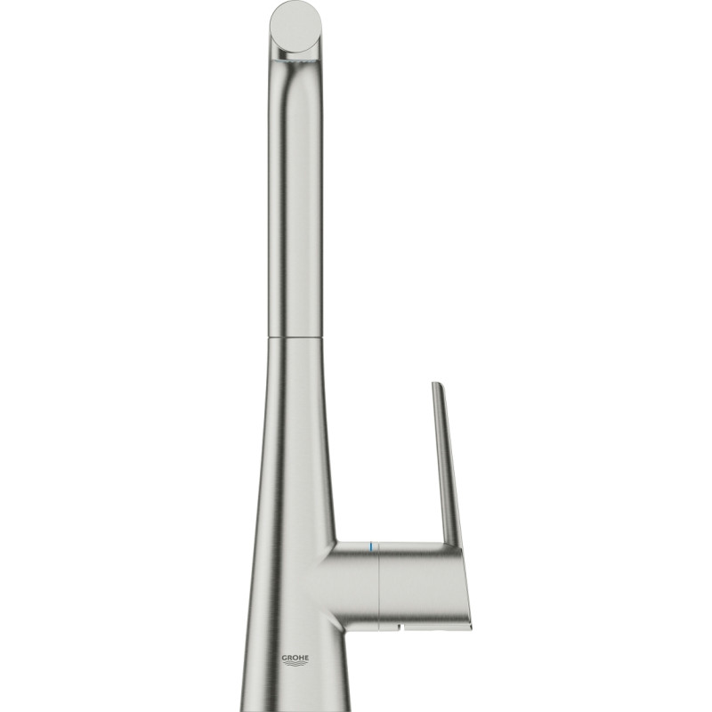 Grohe Змішувач для кухні Scala, довж.виливу - 205мм, поворотний/витяжний, 1важіль, супер сталь