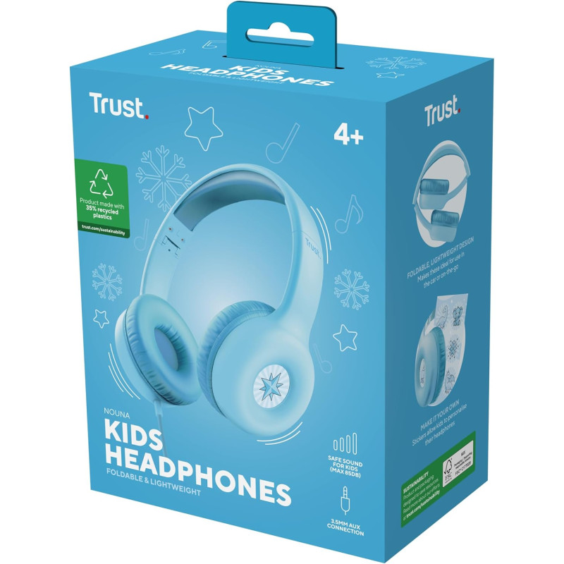 Trust Навушники Nouna Headphones mini-jack, Mic, Синій