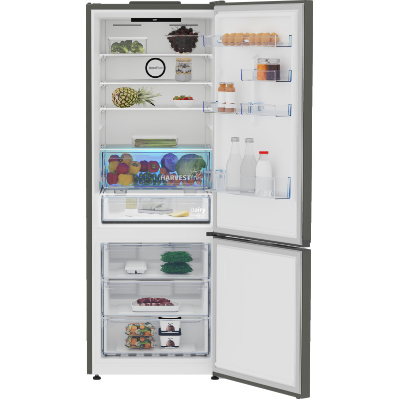 Beko Холодильник Beko з нижн. мороз., 192x70x74.5, xолод.відд.-340л, мороз.відд.-150л, 2дв., А++, NF, дисплей, HarvestFresh, нерж