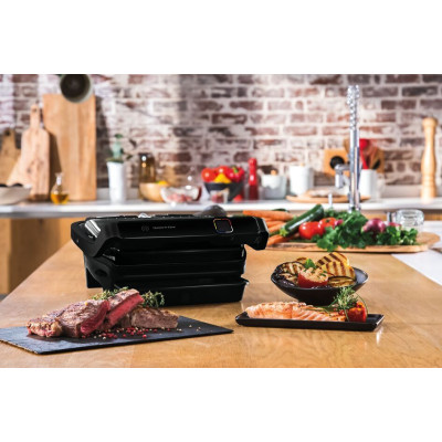Tefal Гриль прижимний OptiGrill Elite 2000Вт, темп. режимів-15, з`ємні пластини, метал, чорний