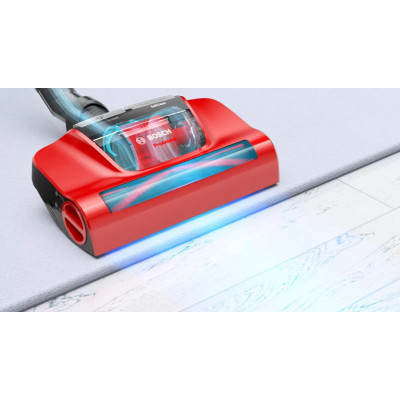 Bosch Пилосос мішковий, 700Вт, 4л, НЕРА13, турбощітка, червоний