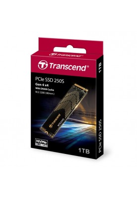 Transcend Накопичувач SSD M.2 1TB PCIe 4.0 MTE250S + розсіювач тепла