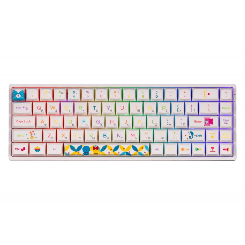 Akko Клавіатура 3068B Doraemon Rainbow CS Jelly Pink RGB