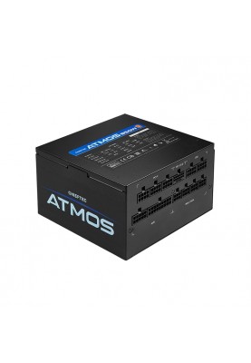 Chieftec Блок живлення Atmos (850W), >90%, 80+ Gold, 135мм FDB, 1xMB 24pin(20+4), 2xCPU 8pin(4+4), 4xMolex, 9xSATA, 2xPCIe 8pin(6+2), 1xPCIe GEN5 16pin, Fully Modular