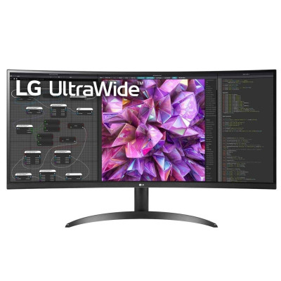 LG Монітор 34" 34WQ60C-B 2xHDMI, DP, Audio, IPS, 3440x1440, 21:9; sRGB 99%, CURVED, HDR10