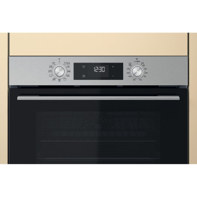 Whirlpool Духова шафа електрична, 71л, A+, дисплей, конвекція, телескопічні напрямні, нерж