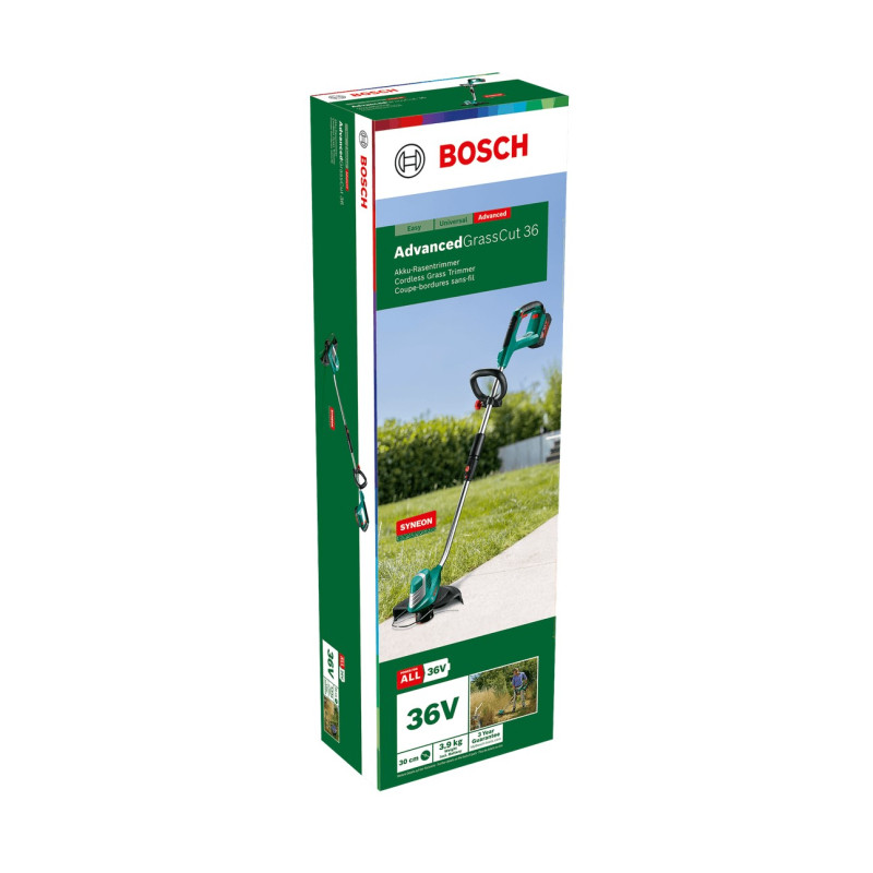 Bosch Тример садовий акумуляторний AdvancedGrassCut 36 36В 30см 1x2А·год ЗП AL3620CV 4.1кг