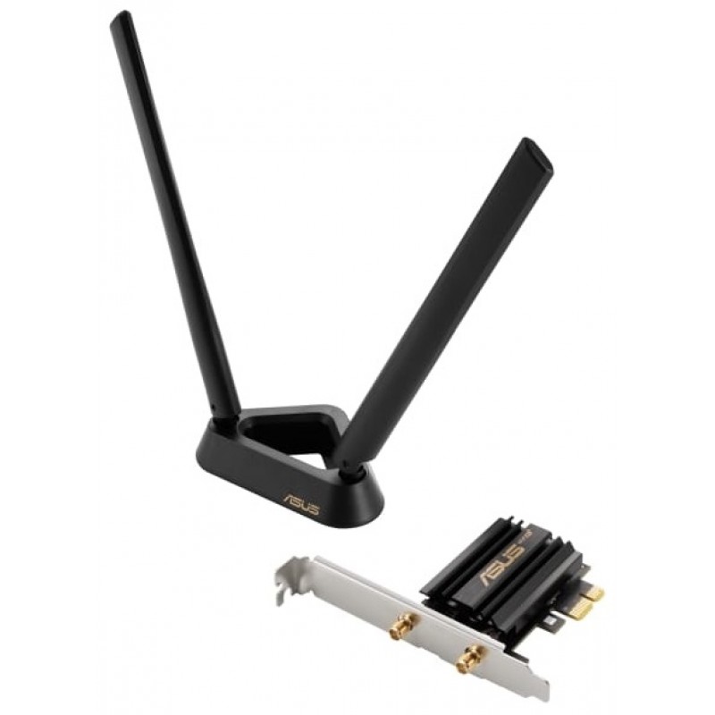 ASUS WiFi-адаптер PCE-AXE59BT Bluetooth 5.2 PCI Express WPA3 OFDMA MU-MIMO