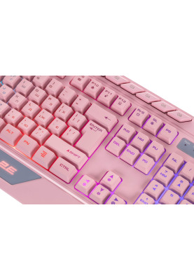 2E Gaming Клавіатура KG315 RGB USB Pink Ukr