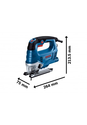 Bosch Лобзик Professional GST 750, 520Вт, SDS, 800-3200 об/м, хід 20 мм, 2.29кг, у кейсі