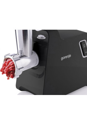 Gorenje М'ясорубка, 1700Вт, 2,3кг/хв, 2 грати, пластик/метал, чорний