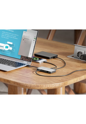 Digitus Док-станція USB-C > HDMI/2xUSB-A/USB-C/SD/MicroSD/RJ54, Travel