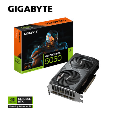Gigabyte Відеокарта GeForce RTX 5050 8GB GDDR6 WINDFORCE 2 OC
