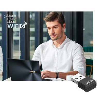 ASUS WiFi-адаптер USB-AX55 nano AX1800 USB 3.0 WPA3 MU-MIMO OFDMA