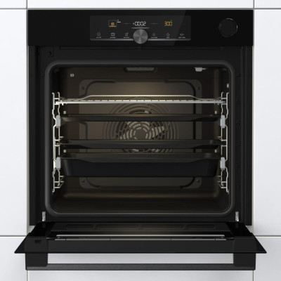 Gorenje Духовий шафа електричний, 77л, A+, пара, дисплей, 300°C, Wi-Fi, чорний