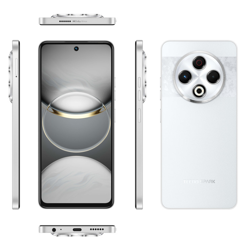 TECNO Смартфон Spark 30 (KL6) 6.78" 8/256ГБ, 2SIM, 5000мА•год, Astral Ice