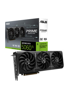 ASUS Відеокарта GeForce RTX 5060 Ti 8GB GDDR7 OC PRIME-RTX5060TI-O8G