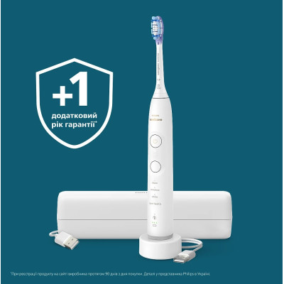 Philips Щітка зубна електр., Sonicare 7100 Series, 62т. колів/хв, насадок-1, футляр, білий