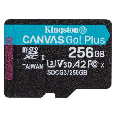 Kingston Карта пам'яті microSD 256GB C10 UHS-I U3 A2 R170/W90MB/s