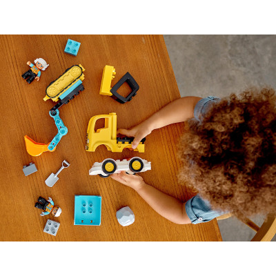 LEGO Конструктор DUPLO Вантажівка і гусеничний екскаватор 10931