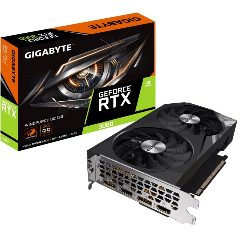 Gigabyte Відеокарта GeForce RTX 3060 12GB GDDR6 WINDFORCE OC