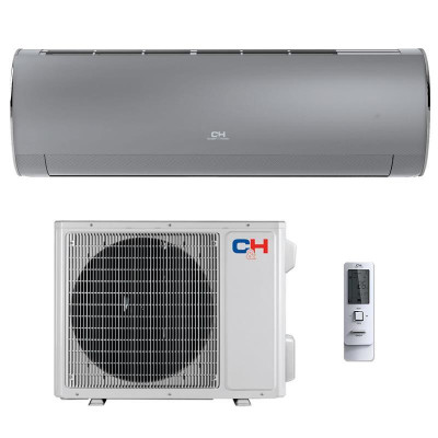 Cooper&Hunter Кондиціонер Daytona CH-S24FTXD2-SC, 70 м2, інвертор, A++/A+++, до -25°С, Wi-Fi, R32, сріблястий