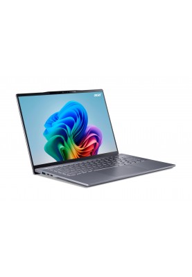 Acer Ноутбук Swift 14 AI SF14-11 14.5" WQXGA IPS, Quallcomm X1P-64-100, 16GB, F1TB, UMA, Win11, сірий