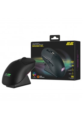 2E Gaming Миша MG360 WL, USB-A/WL/BT, чорний