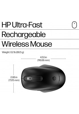 HP Миша 510 Ultra-Fast Rechargeable, USB-A/WL, чорний