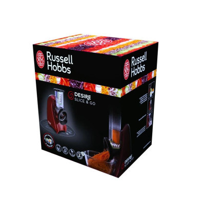 Russell Hobbs Мультирізка Desire Slice&Go, 200Вт, 3 насадки, корпус-пластик, червоний Russell Hobbs Мультирізка Desire Slice&Go, 200Вт, 3 насадки, корпус-пластик, червоний