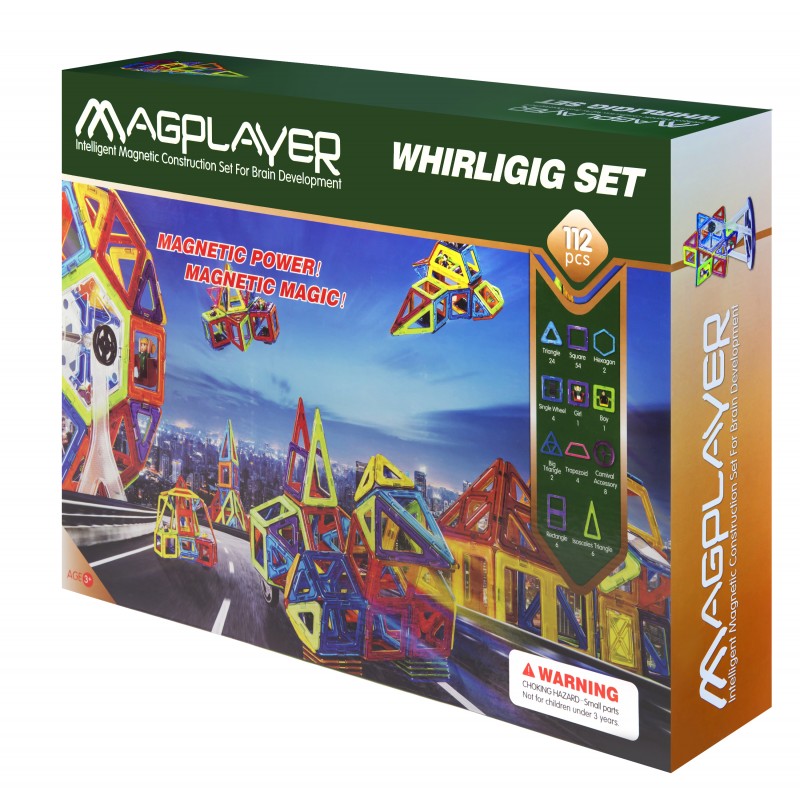 MagPlayer Конструктор магнітний 112 од. (MPB-112)