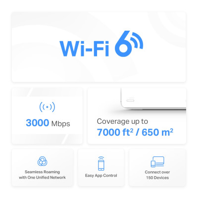 Mercusys Маршрутизатор HALO H80X 2PK AX3000 3xGE LAN/WAN MESH Mercusys Маршрутизатор HALO H80X 2PK AX3000 3xGE LAN/WAN MESH