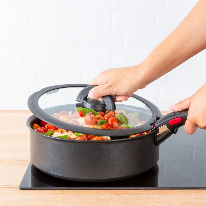 Tefal Кришка скляна Ingenio 24 см , скло, силікон