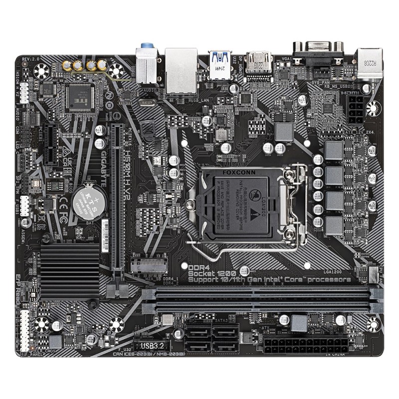 Gigabyte Материнська плата H510M H V2 s1200 H510 2xDDR4 HDMI mATX