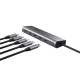 Trust Хаб Halyx USB-C > 5xUSB-C , Алюміній, 0.1м, сірий