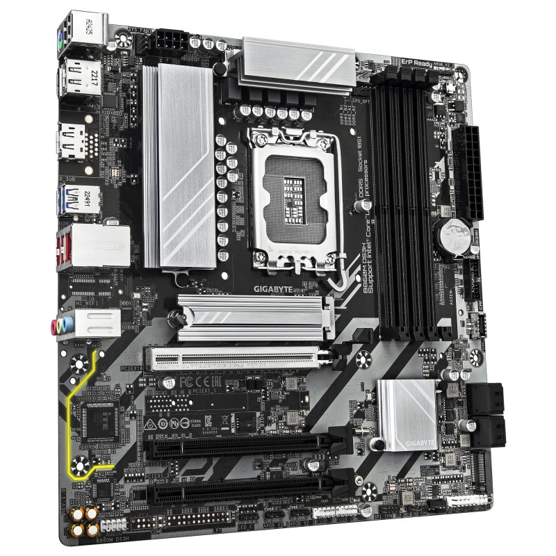 Gigabyte Материнська плата B860M DS3H s1851 B860 4xDDR5 M.2 HDMI DP mATX