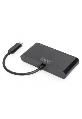 Digitus Адаптер USB-C - HDMI+DP+VGA, M/F, 0.11 m