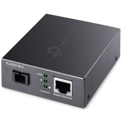 TP-Link Медiаконвертер TL-FC311B-2 10/100/1000 WDM (TX 1310nm RX 1550nm) SM 2km SC