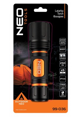 Neo Tools Ліхтар NEO, 20Вт, 1500 люмен, LED CREE XHP50.2 LED