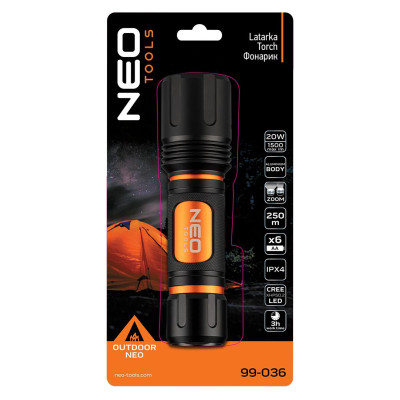 Neo Tools Ліхтар NEO, 20Вт, 1500 люмен, LED CREE XHP50.2 LED