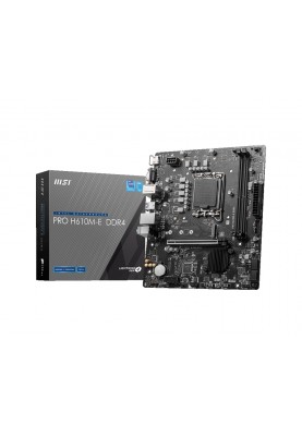 MSI Материнська плата PRO H610M-E DDR4 s1700 H610 2xDDR4 M.2 HDMI D-Sub mATX